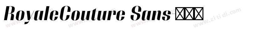 RoyaleCouture Sans字体转换 RoyaleCouture Sans字体转换